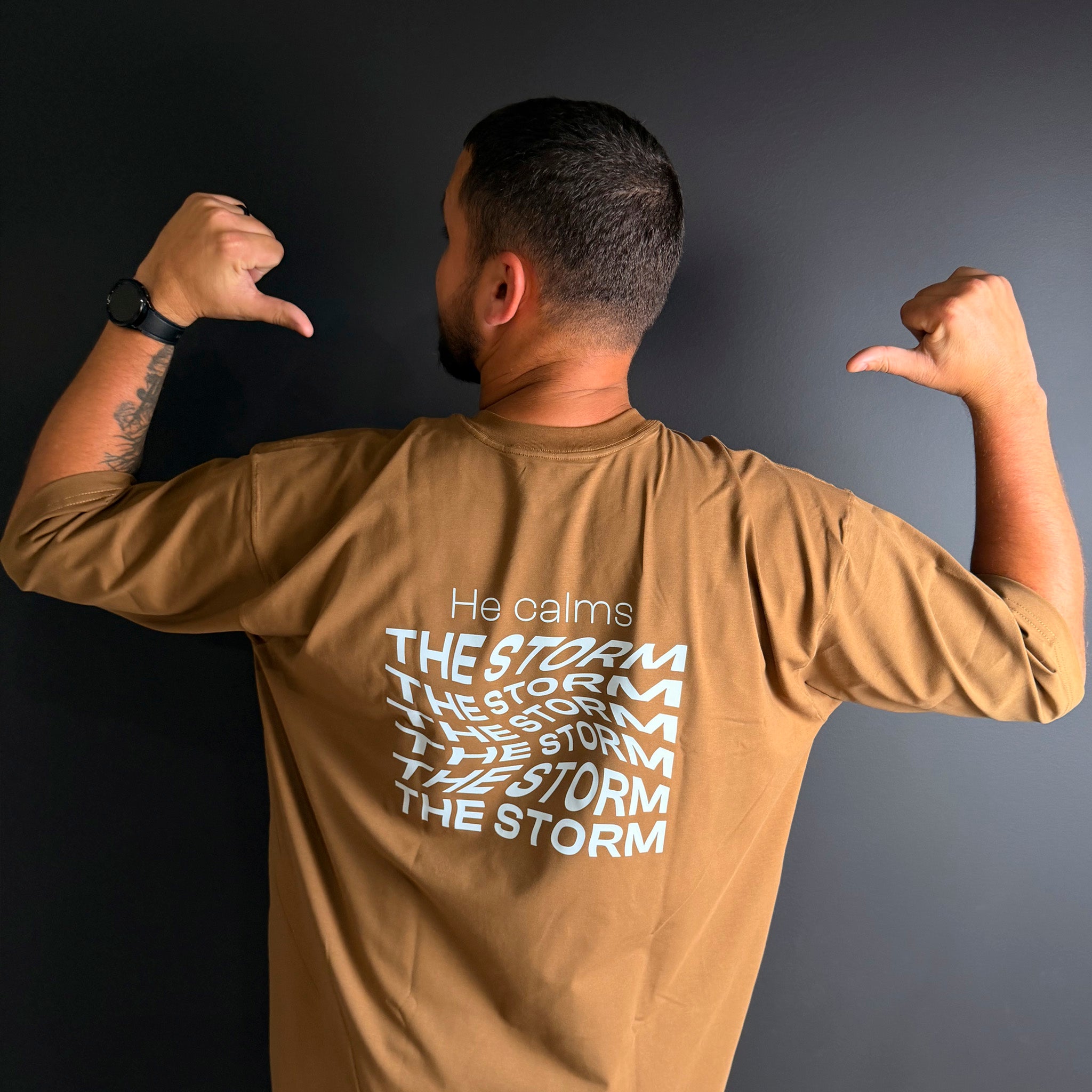 T-Shirt Oversize Hombre | Tormenta