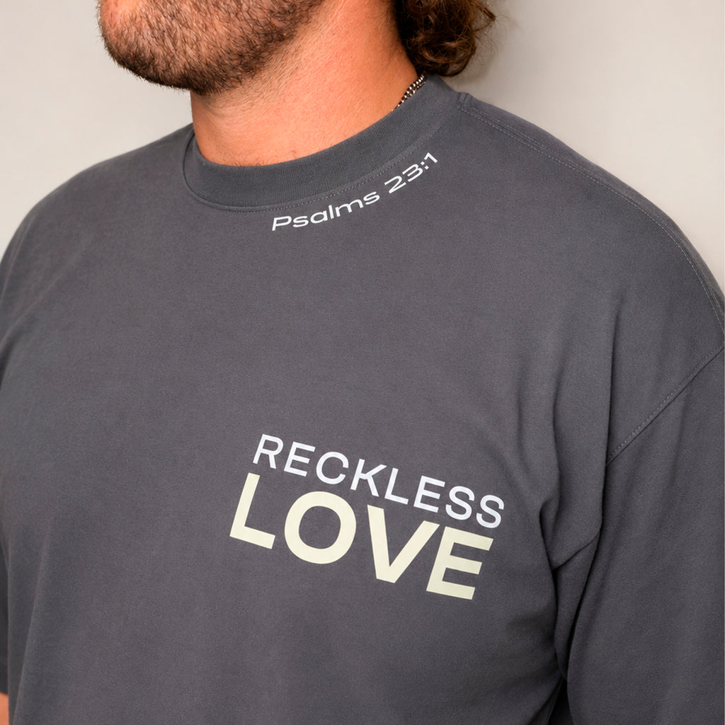 T-Shirt Oversize Hombre | Reckless Love He Left the 99