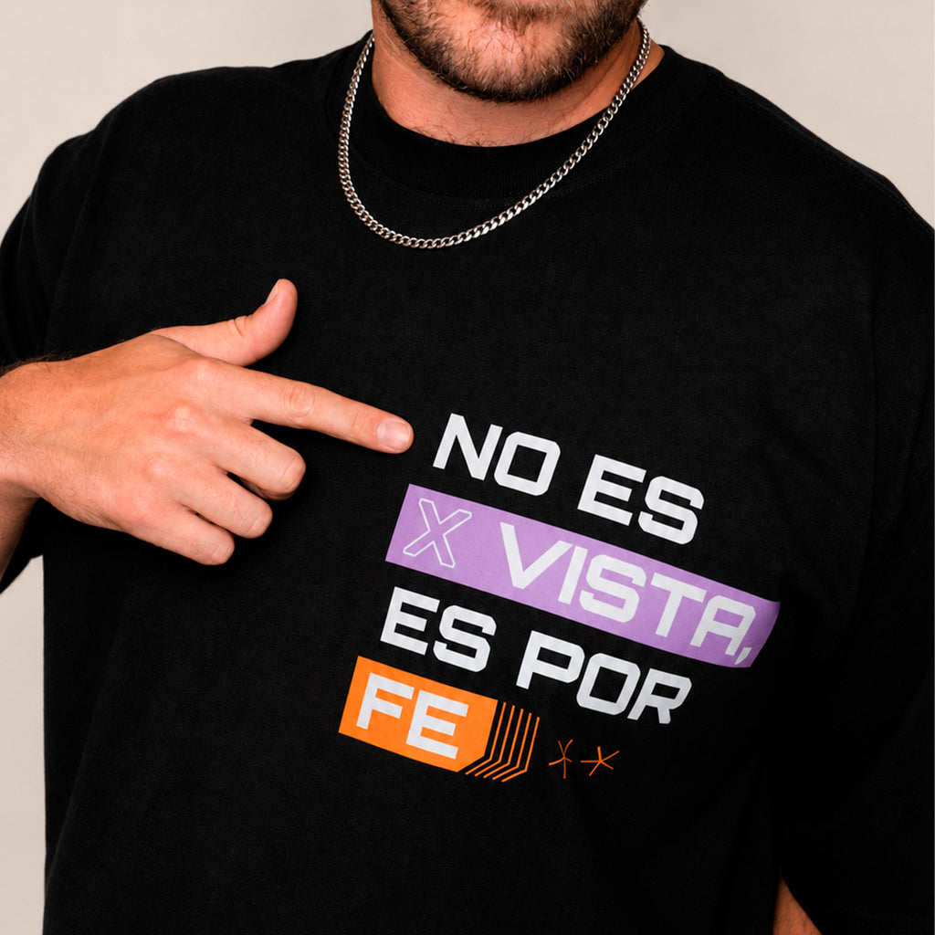 T-Shirt Oversize Hombre | No Es Por Vista